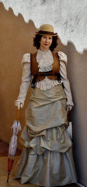COSTUME RENTAL - c49A 1900's Victorian /steampunk Dress 5 pcs Small- Woodbridge Costume Rentals COSTUME RENTAL - c49A 1900's Victorian /steampunk Dress 5 pcs Small- Woodbridge Costume Rentals