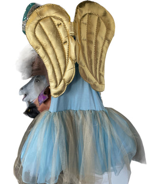 COSTUME RENTAL - M33 Golden Blue Fairy 3 pcs