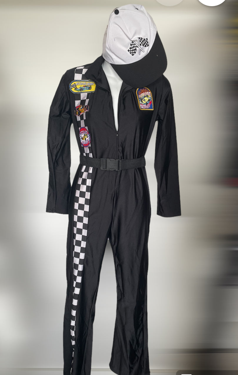 Racing Jumpsuit Costume COSTUME RENTAL O55 Race Car Pit Babe