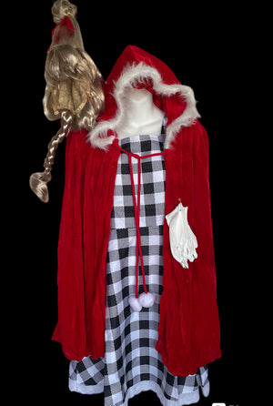 COSTUME RENTAL - S127A CINDY LU (GRINCH) 6 pcs Medium NOT AVAIL DEc 5-9