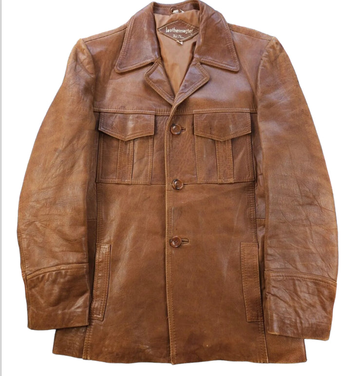 COSTUME RENTAL - X58A Leo's Once Upon a Time in Hollywood Light Brown Jacket Large