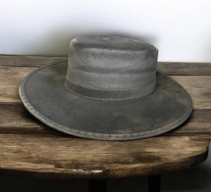 COSTUME RENTAL - Z353 Black Velour Western Hat RENTAL