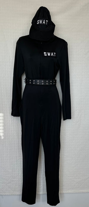 COSTUME RENTAL - O17A Female Swat JumpSuit 3 pc Small