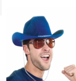 HAT: Cowboy hat blue