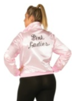 ADULT COSTUME: Pink Lady's Jacket Grease PLUS