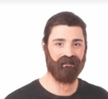 WIG:  beard and Mustache set Light Brown