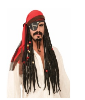 WIG:  Pirate headscarf with attached dreads