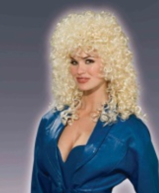 Wig: 80'S Wild Curly WIg Blonde
