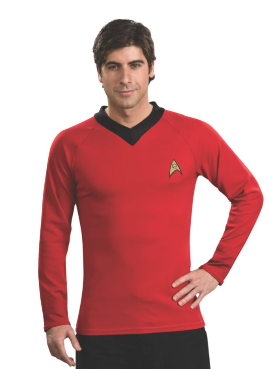COSTUME RENTAL - D41A Star Trek Red Shirt Scotty MED 1 pc