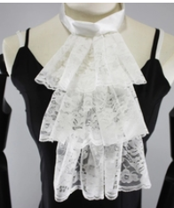 ACCESS:  Victorian Ruffled Collar White
