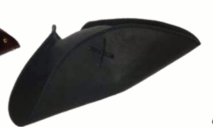 COSTUME RENTAL - Z308 Black Tri corner Hat