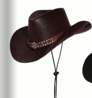 COSTUME RENTAL -  Z301 Brown Cowboy Hat