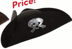 HAT: Pirate Emblem Tri corner Hat