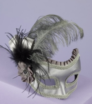 MASK: Mask with silver trim