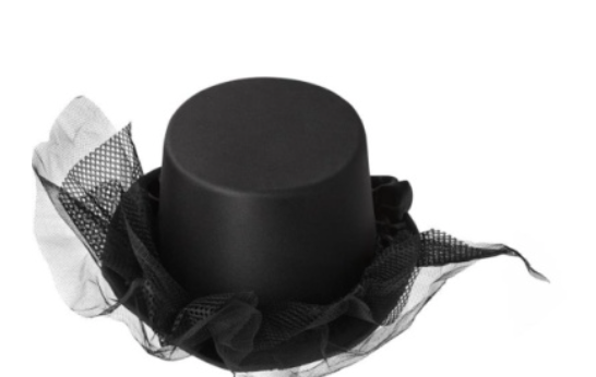 COSTUME RENTAL - Z306 Victorian Top Hat Black RENTAL