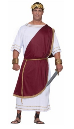 ADULT COSTUME:  Mighty Caesar PLUS