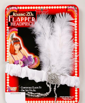 ACCESS: 1920's White Flapper Headpiece