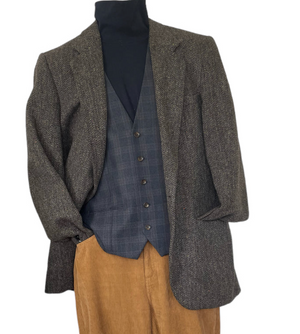 COSTUME RENTAL - J22 1920's Tweed Blazer  Large