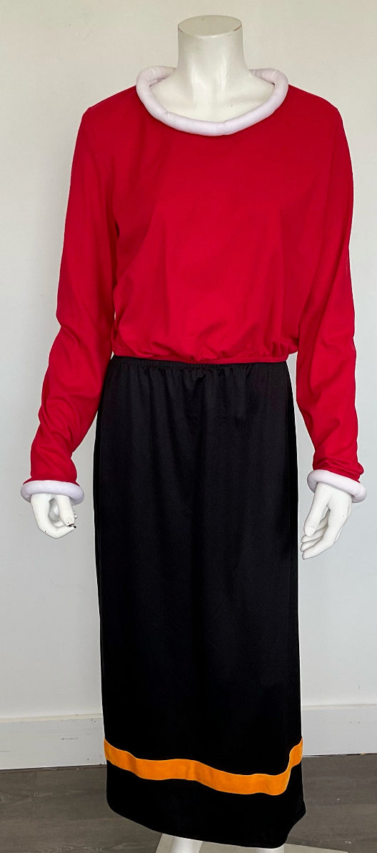 COSTUME RENTAL - D55 olive oyl  2 pc medium