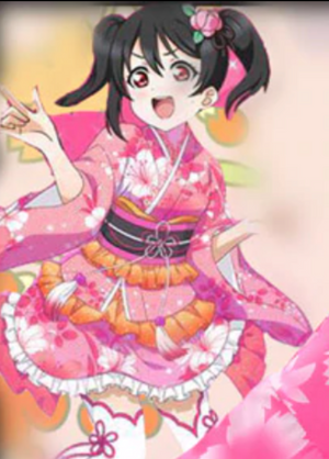 COSTUME RENTAL - M1 Yazawa Nico Love Live School Idol Project PINK 4 pcs