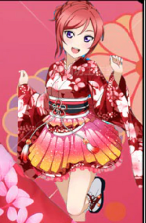 COSTUME RENTAL - M2 Nishikino Maki Love Live School Idol Project RED 4 pcs