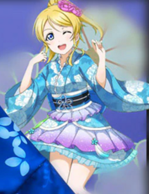 COSTUME RENTAL - M4 Ayase Eli Love Live School Idol Project BLUE 4 pcs