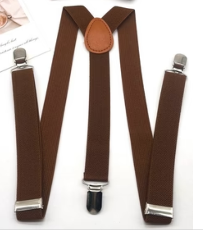 COSTUME RENTAL: Z270 Suspenders Brown Rental