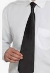 COSTUME RENTAL: Z277 Black Gangster Tie