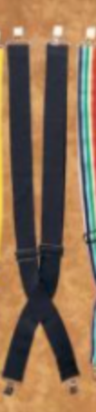 COSTUME RENTAL: Z273 Suspenders Black