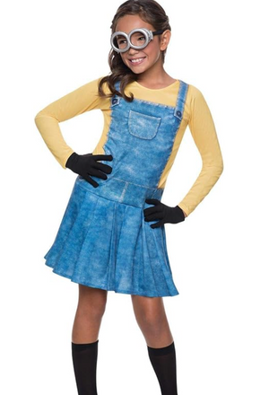 KIDS COSTUME:  Female Minion MEDIUM AVAILABLE ONLINE ONLY