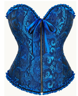 COSTUME RENTAL - G68 Blue Corset -XL