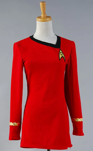 COSTUME RENTAL - D41B Star Trek Uhura Red Large 1pc