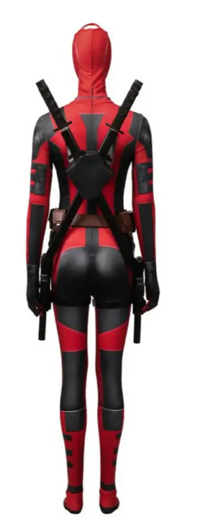 COSTUME RENTAL - E19B LADY DEADPOOL- 8 pc Medium