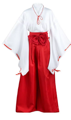 COSTUME RENTAL - D99E Kikyo Kimono (Inuyasha) 4 pc Medium