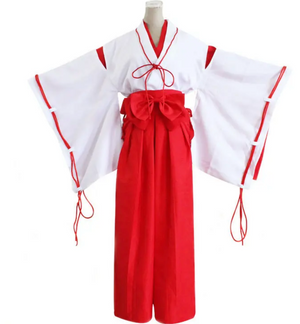 COSTUME RENTAL - D99E Kikyo Kimono (Inuyasha) 4 pc Medium