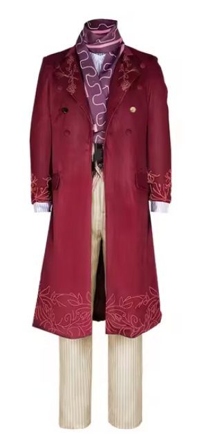 COSTUME RENTAL - D99G Willy Wonka 5 pcs Large