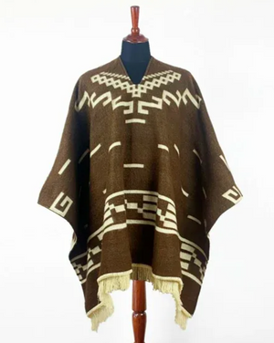 COSTUME RENTAL - C96 Clint Eastwood Western Poncho Brown  One Size