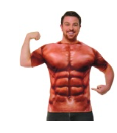 ADULT COSTUME:  Muscle Shirt