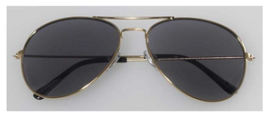 ACCESS: Glasses, 1970's Aviators Black and Gold