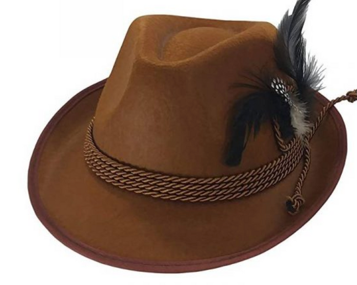 HAT: Brown Bavarian/Oktoberfest Hat