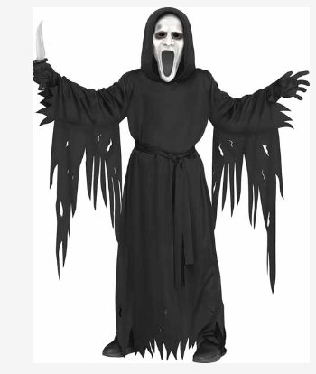 KIDS COSTUME:  Silent Screamer Kids Age 8-10 MEDIUM AVAILABLE ONLINE ONLY