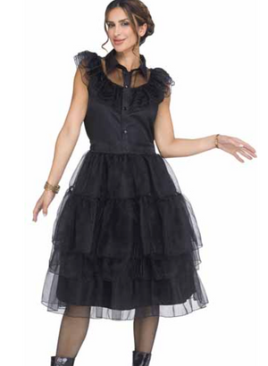 COSTUME RENTAL - D64C Wednesday Adams Lace Dress 1 pc Large