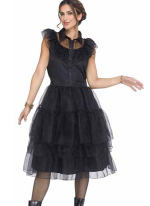COSTUME RENTAL - D64C Wednesday Adams Lace Dress 1 pc Large Woodbridge Costume Rentals COSTUME RENTAL - D64C Wednesday Adams Lace Dress 1 pc Large Woodbridge Costume Rentals