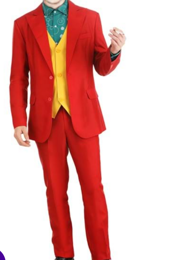 COSTUME RENTAL - E21B Joker Red Suit - 4 pcs XL