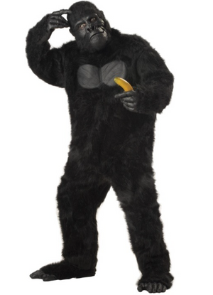 KIDS COSTUME: Plush Gorilla Kids Xlarge 12-14 AVAILABLE ONLINE ONLY