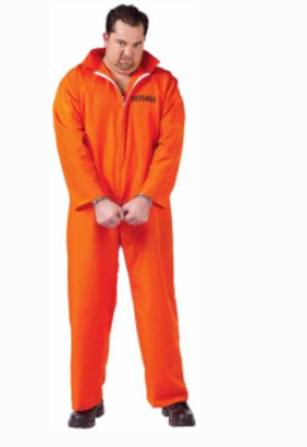 ADULT COSTUME: Got Busted Prisoner PLUS