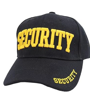 COSTUME RENTAL: O60 Security Shirt and Hat Large  2 pc