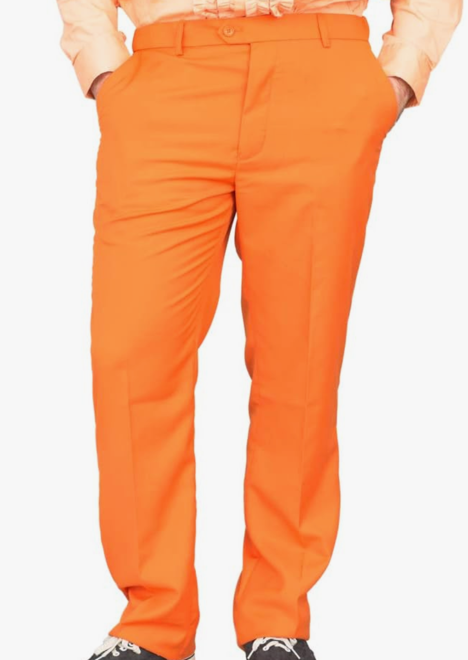 orange dress pants COSTUME RENTAL