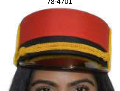 COSTUME RENTAL - Z472 Red Bell Boy Hat  22"