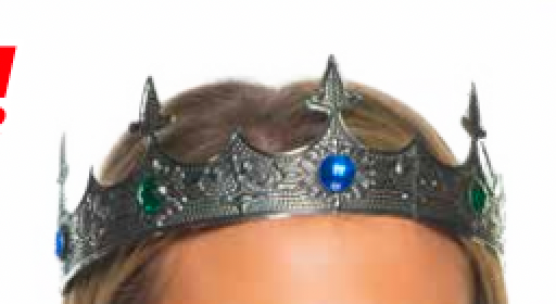 COSTUME RENTAL: Z449 Metal Crown RENTAL